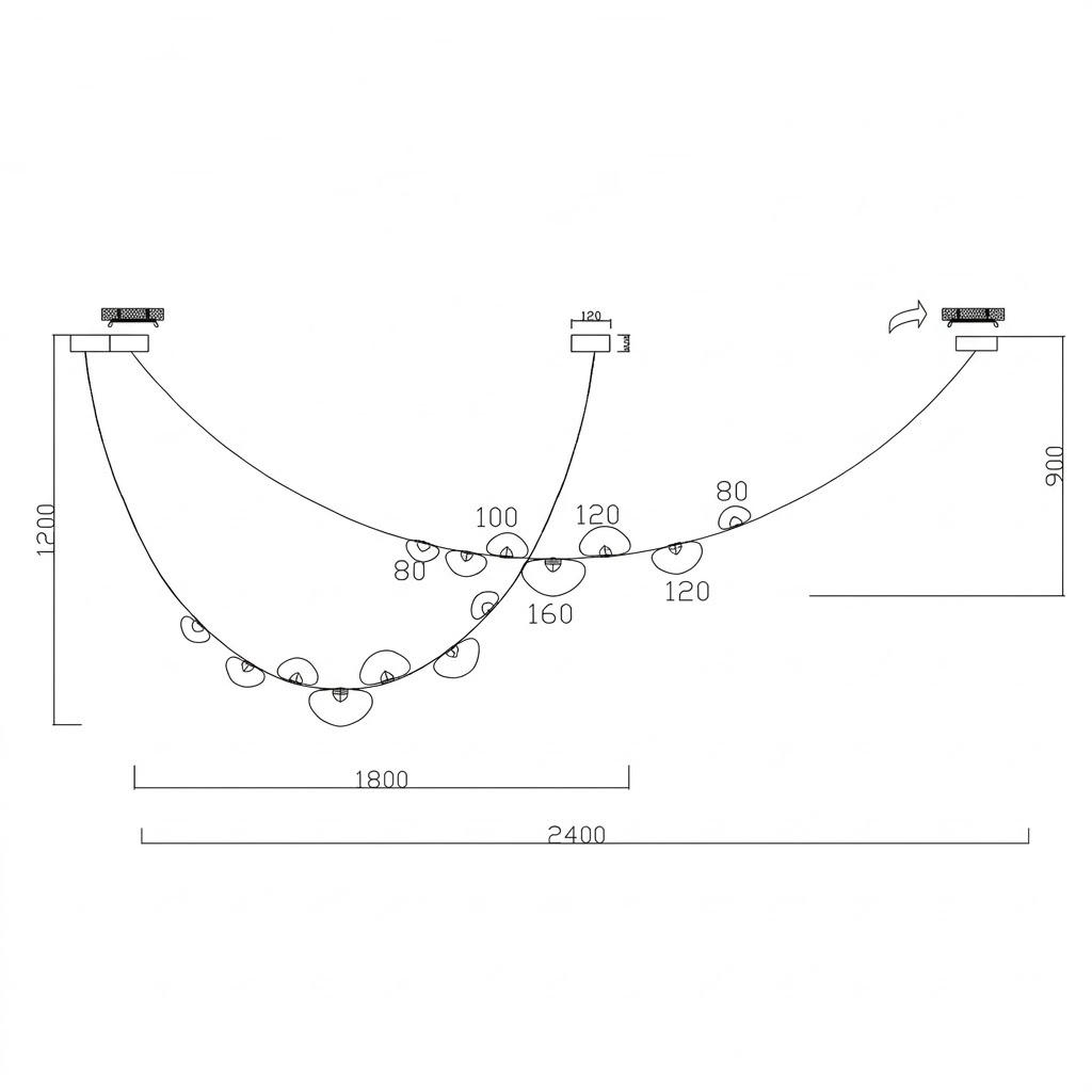 Подвесной светильник DEW by Romatti