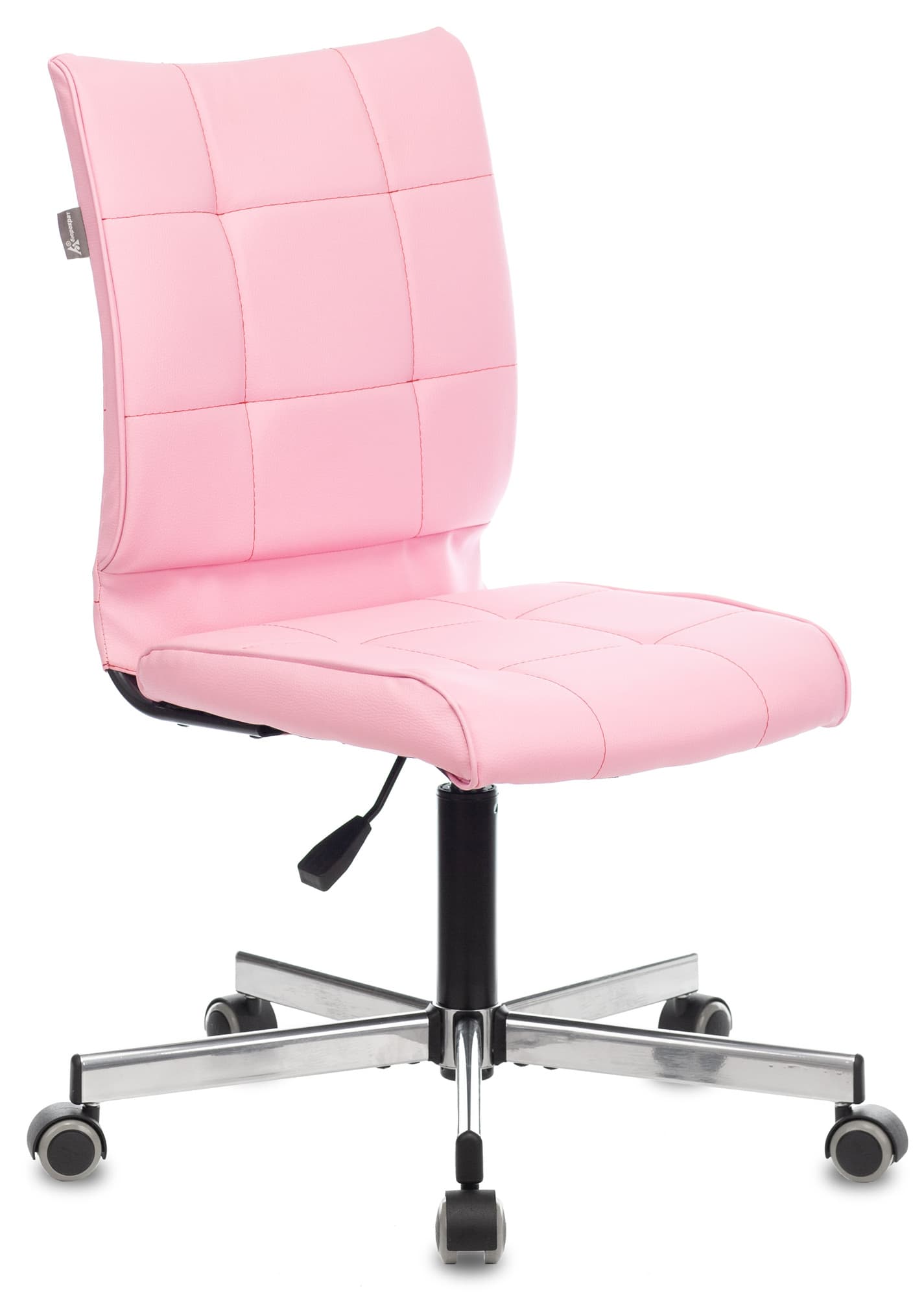 Кресло компьютерное офисное CH-330M светло-розовый Diamond 357 без подлокотников эко.кожа крестовина металл