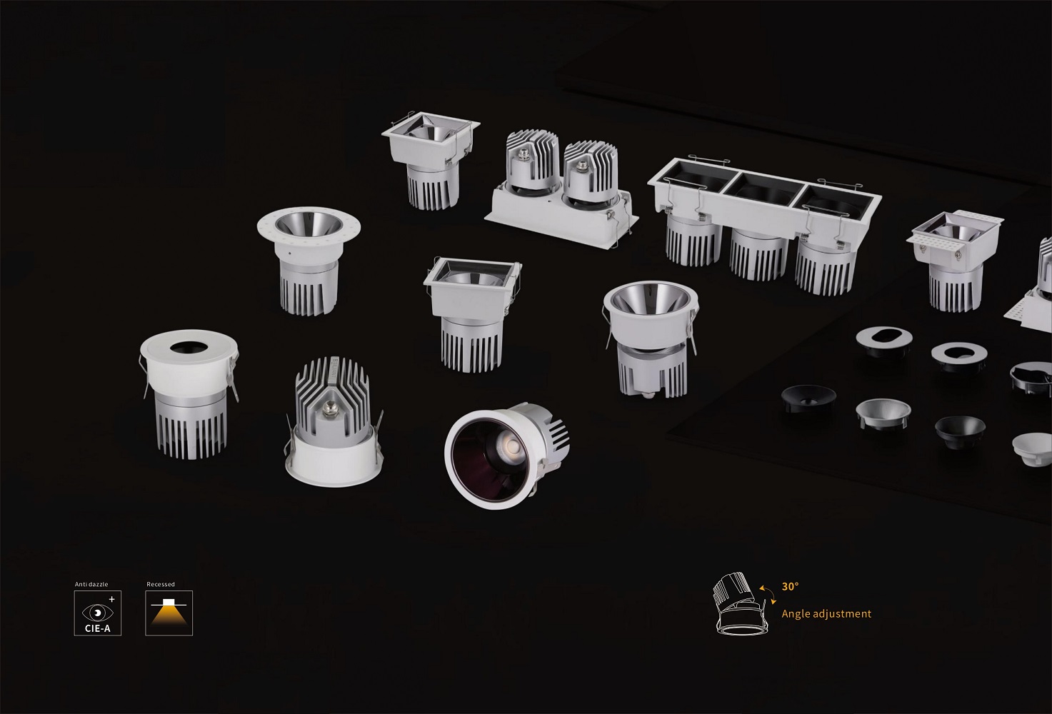 Встраиваемый светильник MTH55F-03 by Romatti