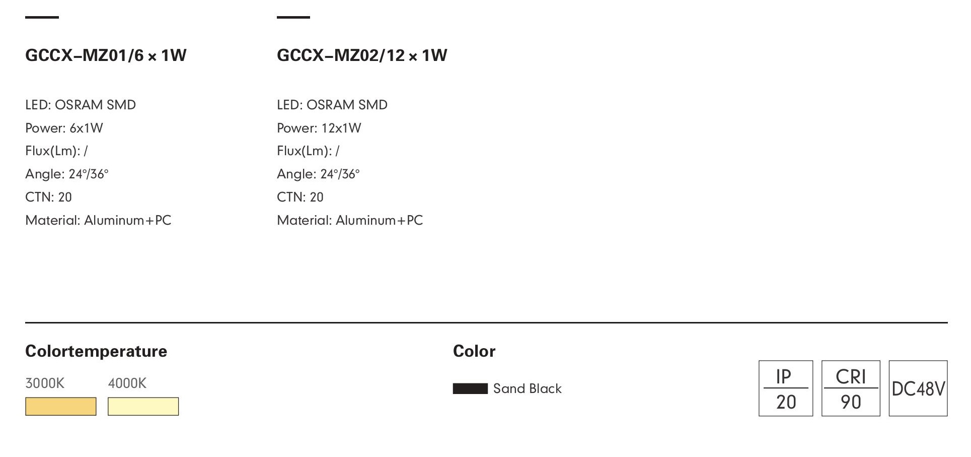 Трековый светильник BURANO-01 by Romatti