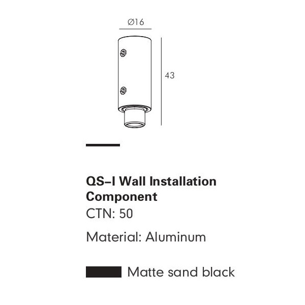 Компонент настенного монтажа MOBIUS by Romatti