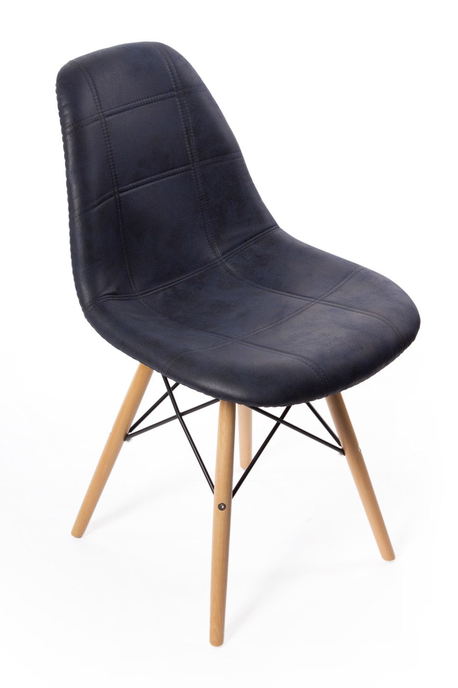 Стул Eames DSW leather черный