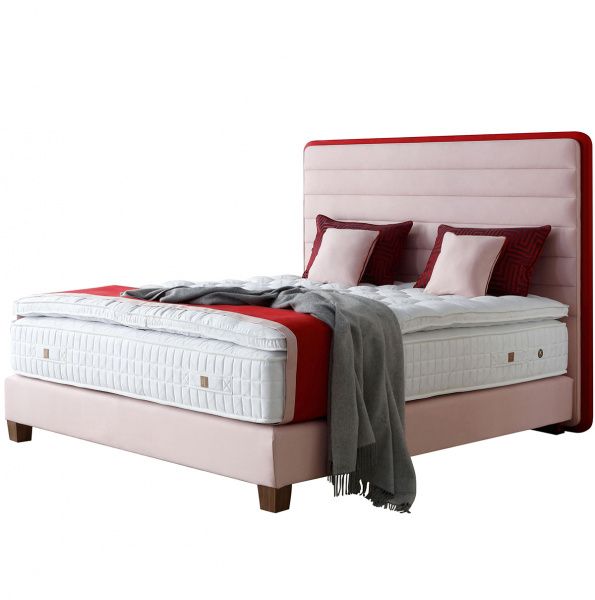 Кровать двуспальная 160х200 см розовая Lounge Headboard