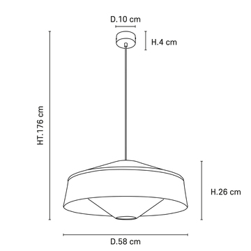 Подвесной светильник MOKUZAI CHAPEAU by Market Set