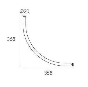Труба-рейлинг CANINO-10 by Romatti
