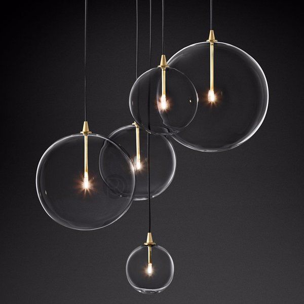 Дизайнерский подвесной светильник в современном стиле Glass Globe Mobile Cluster by Romatti