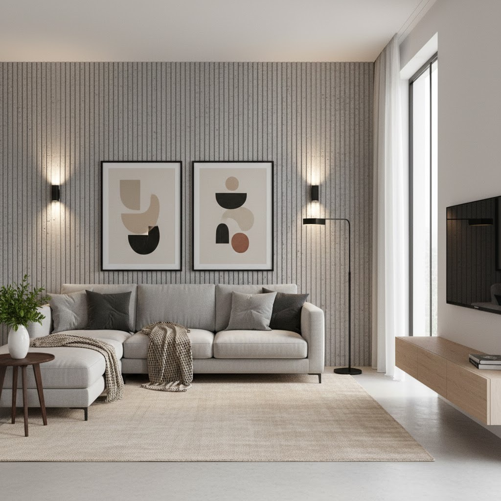 Стеновая панель SQUARE LINE STONE by Romatti