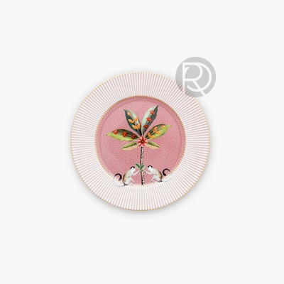 Постановочная тарелка PINK PALM by Romatti