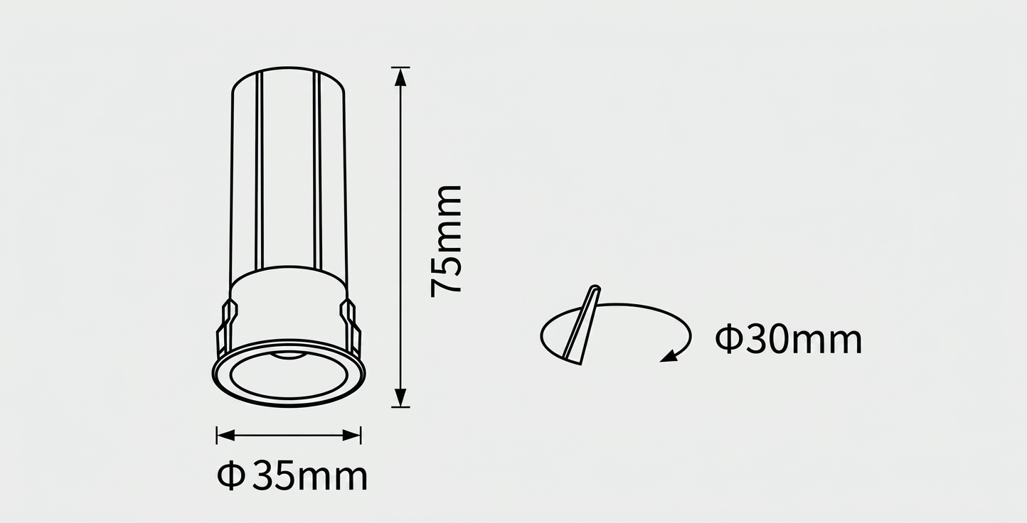 Встраиваемый светильник TDO3530 by Romatti
