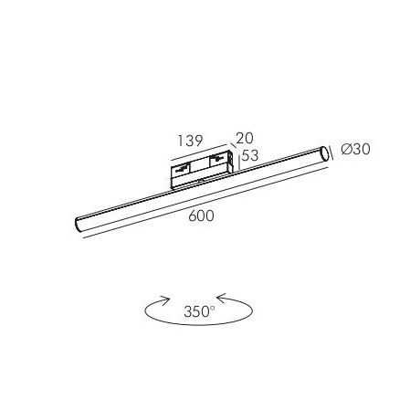 Трековый светильник PRATO-10/11/12 by Romatti